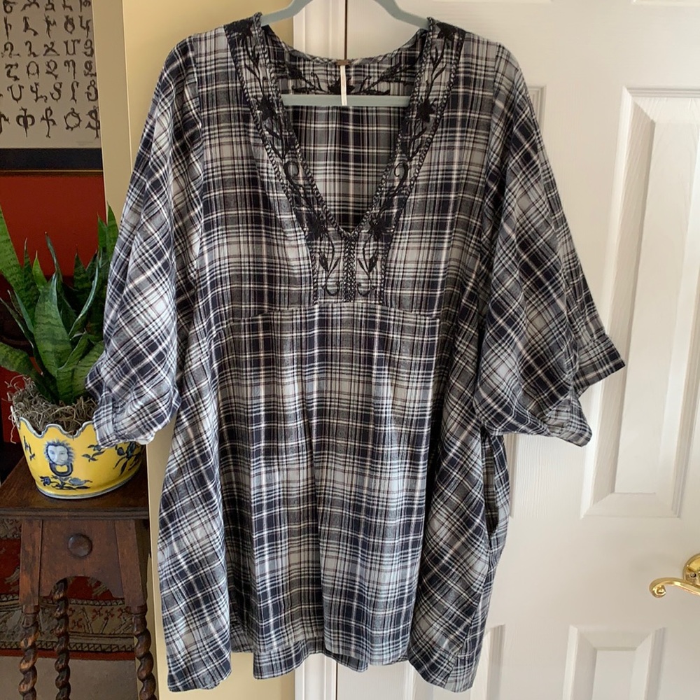 COPY - Free People Plaid Tunic Top